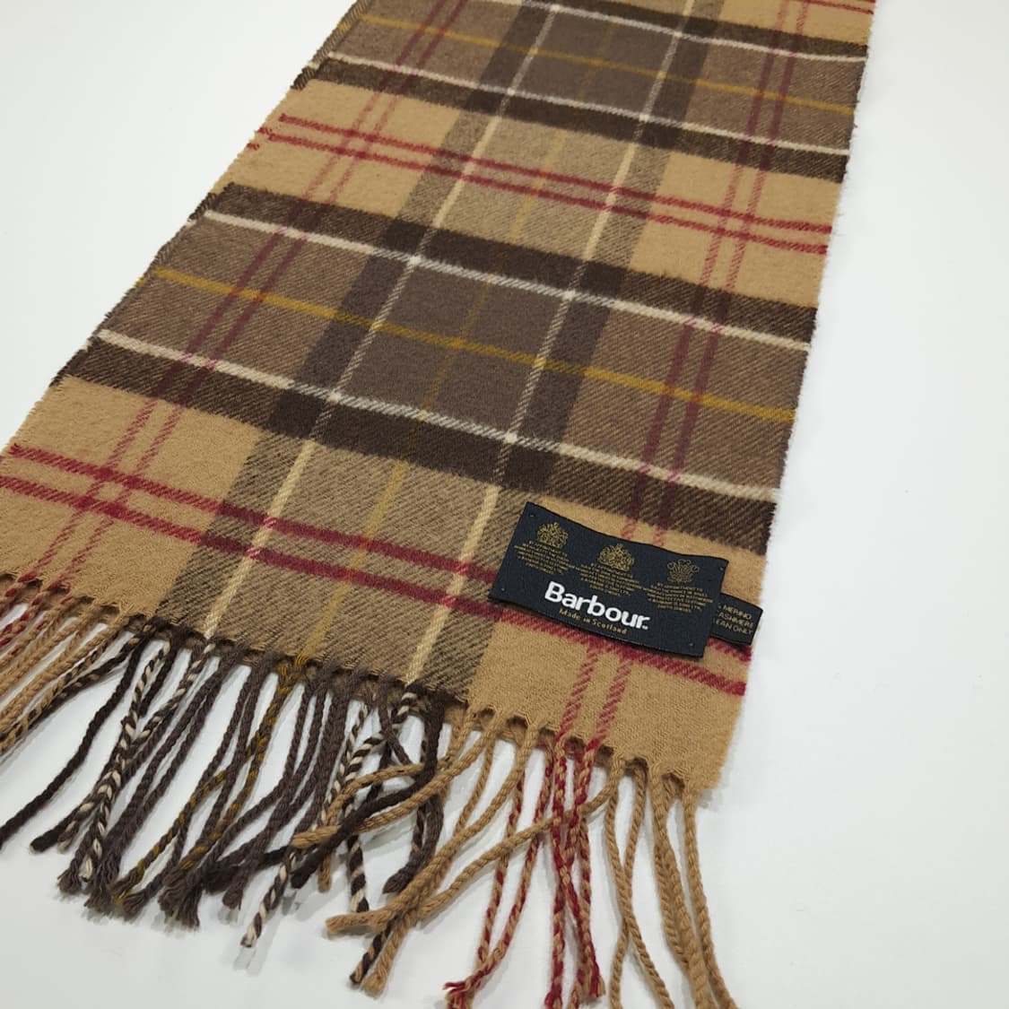 MX486 바버 90s 영국판 울캐시미어 클래식타탄 머플러 목도리 상품이미지3