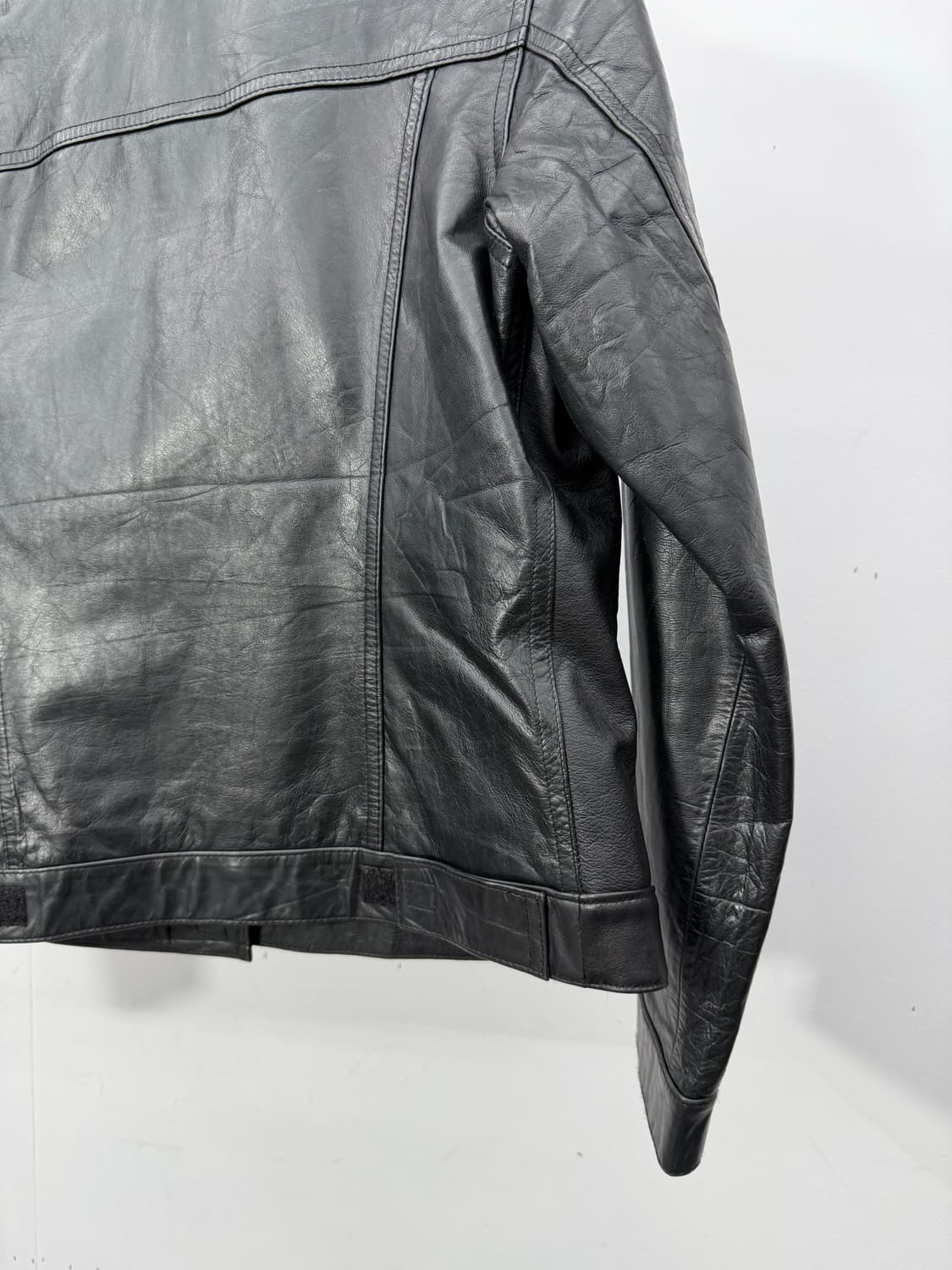 Early 2000s GAP Minimal Leather Jacket 상품이미지5