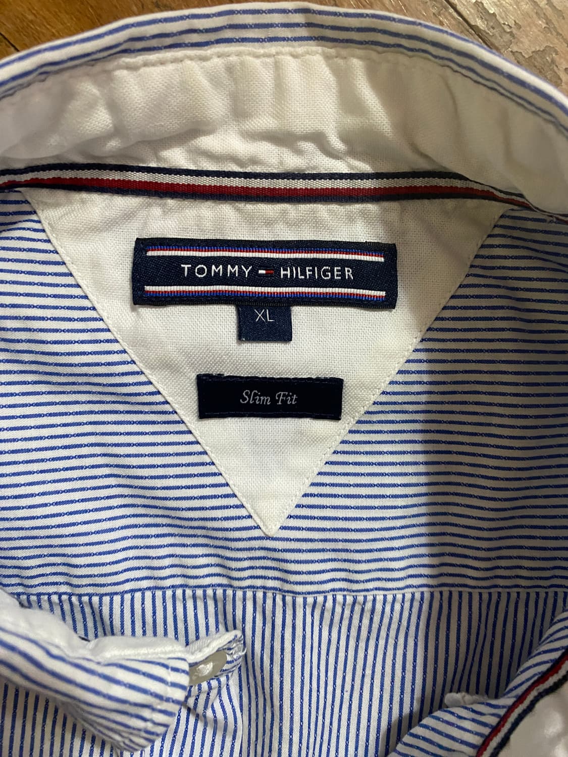 타미힐피거 스트라이프 반팔 셔츠 XL (105) 상품이미지2