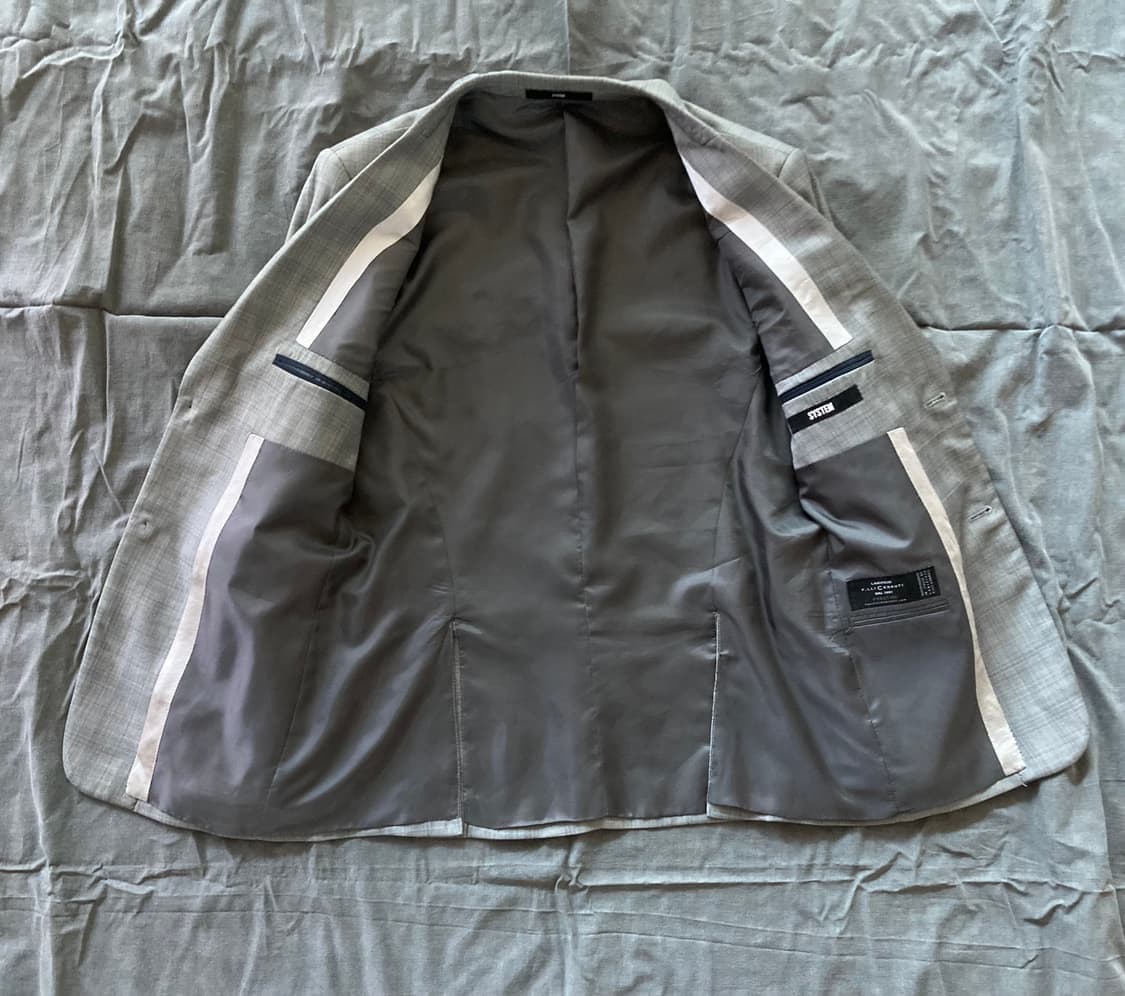 시스템옴므 체크 블레이저 상품이미지6