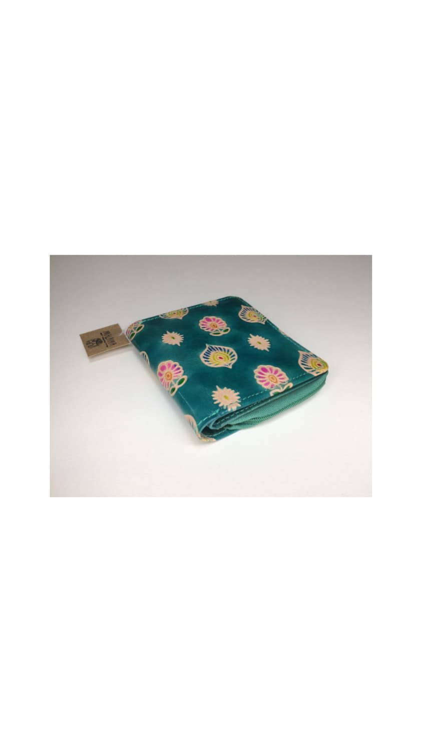 빈티지 에스닉 패턴 청록 지갑  상품이미지2