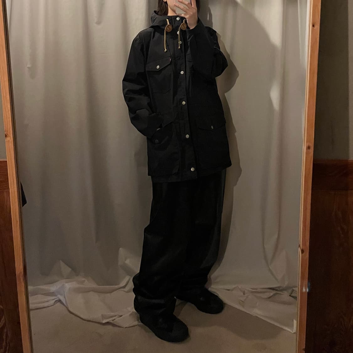 리바이스 폴리쉘 후드 자켓 블랙 상품이미지4