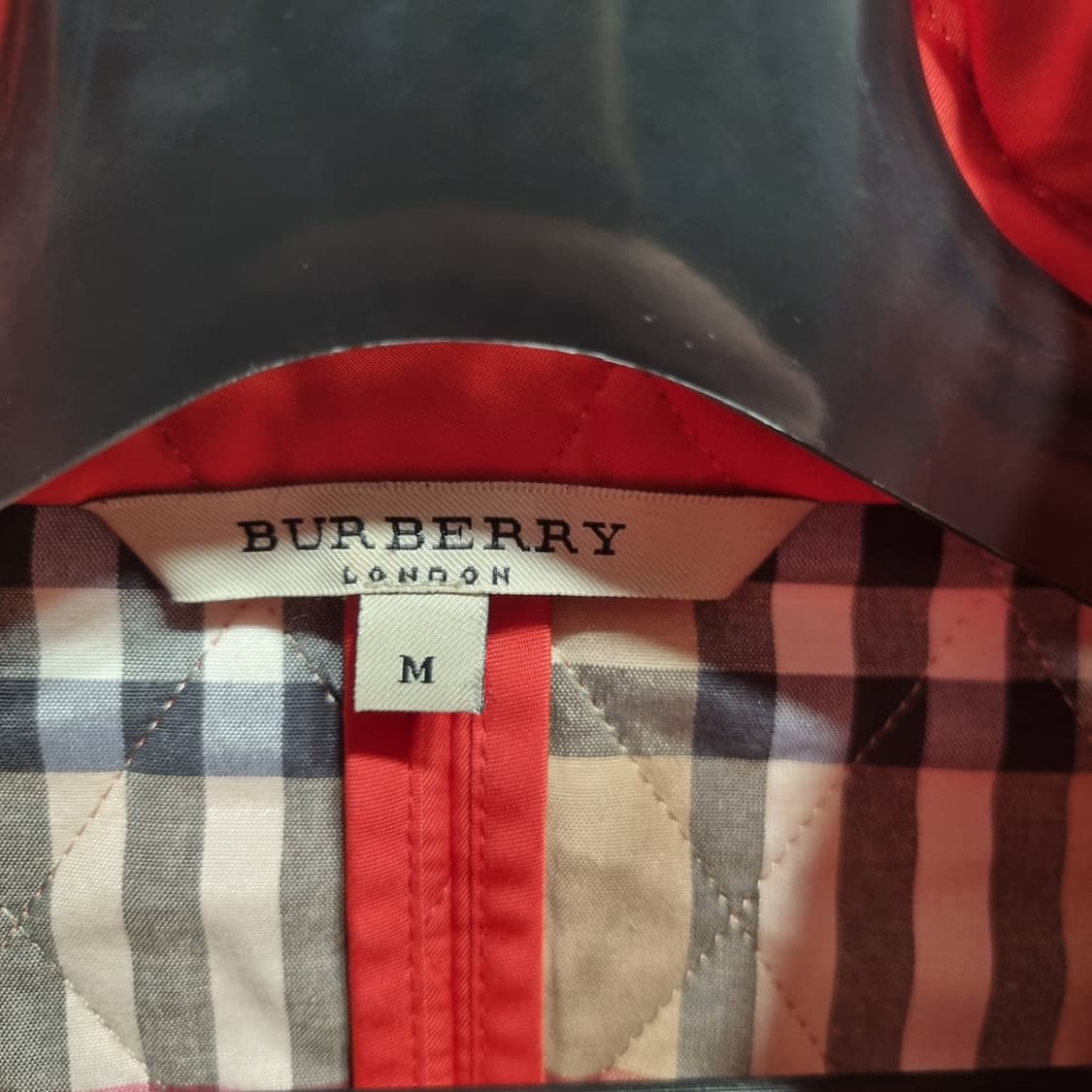 버버리 퀼팅 자켓 레드 상품이미지3