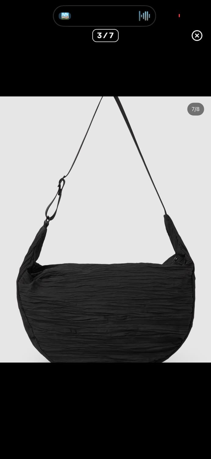 COS 코스 스모크드 크로스바디백 블랙 상품이미지5