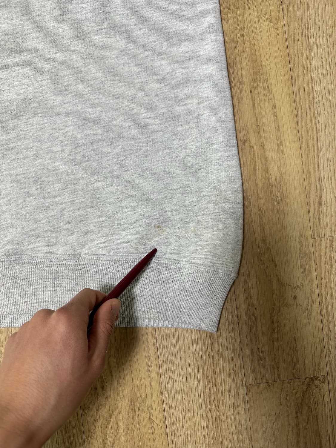 90s 빈티지 러셀 스웻셔츠 밝은그레이 XL USA 상품이미지10