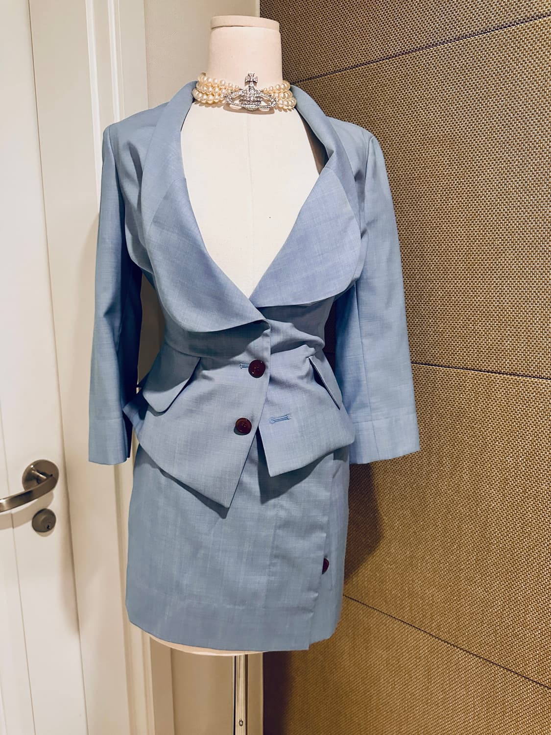 비비안웨스트우드 레드라벨 드레이핑 투피스 정장 셋업 상품이미지1