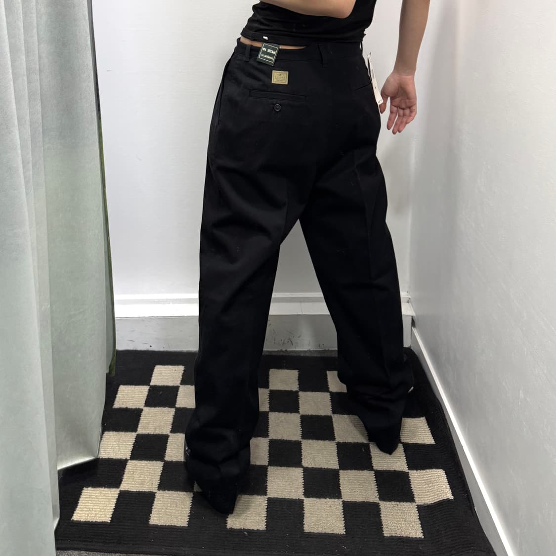 로렌 랄프로렌 블랙 코튼 핀턱 슬랙스 상품이미지2