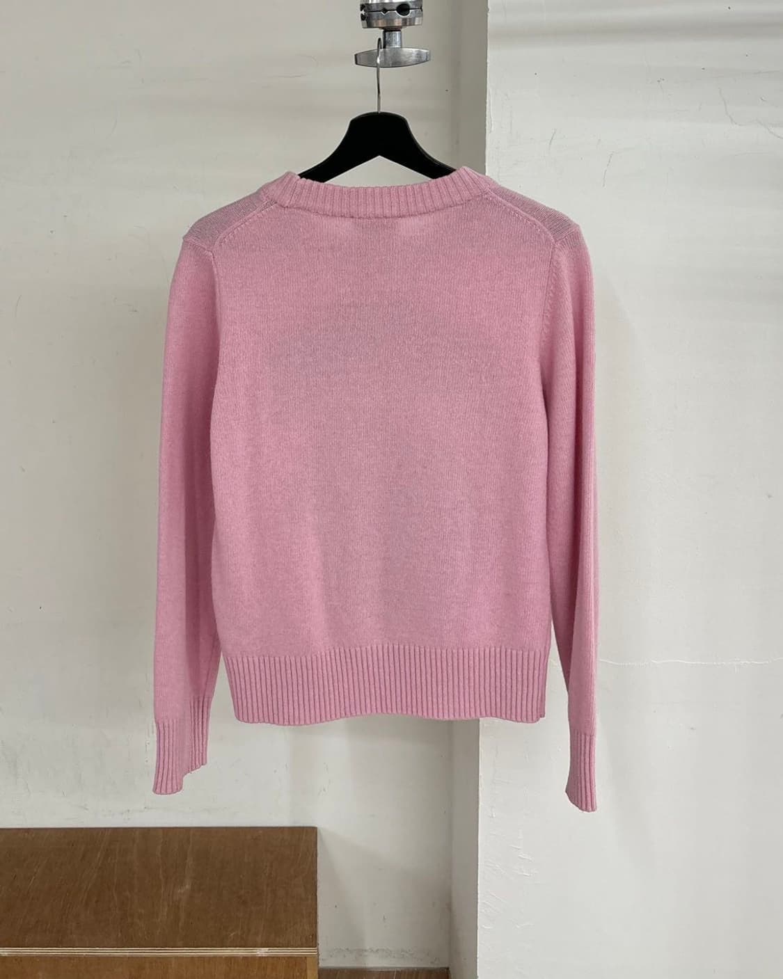 가니 그래픽 프린트 오넥 풀오버 코랄 블러쉬 니트 상품이미지6