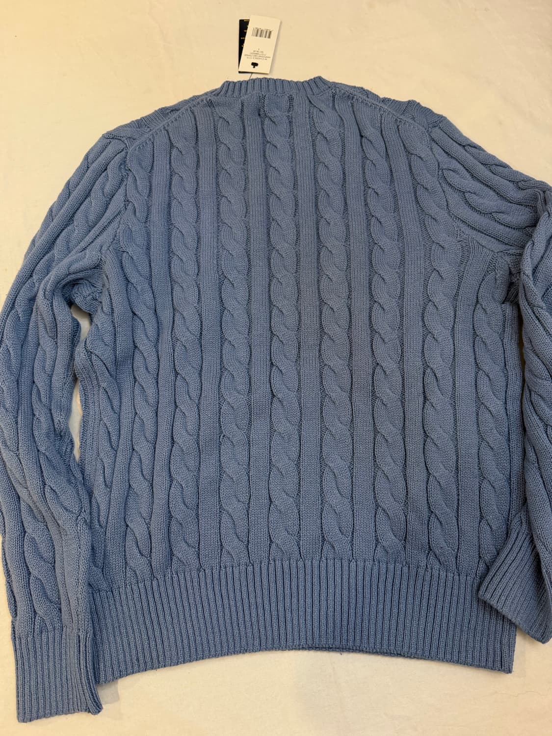 폴로 랄프로렌 신형 꽈배기 케이블 니트 스카이블루 상품이미지2