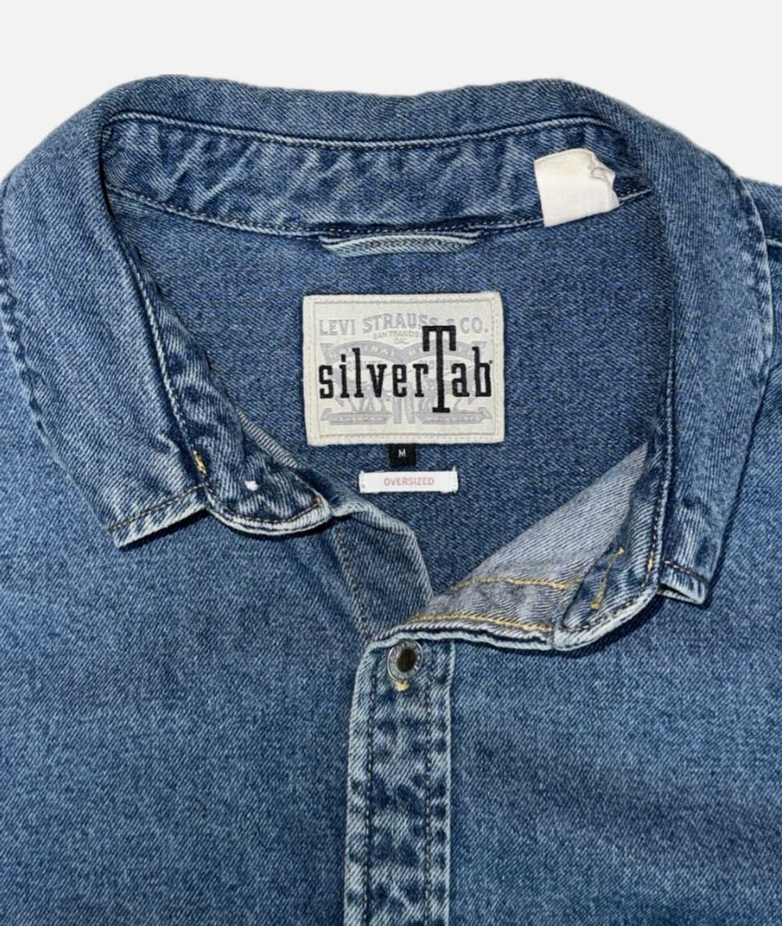 리바이스 실버탭 오버사이즈 데님 셔츠 상품이미지3