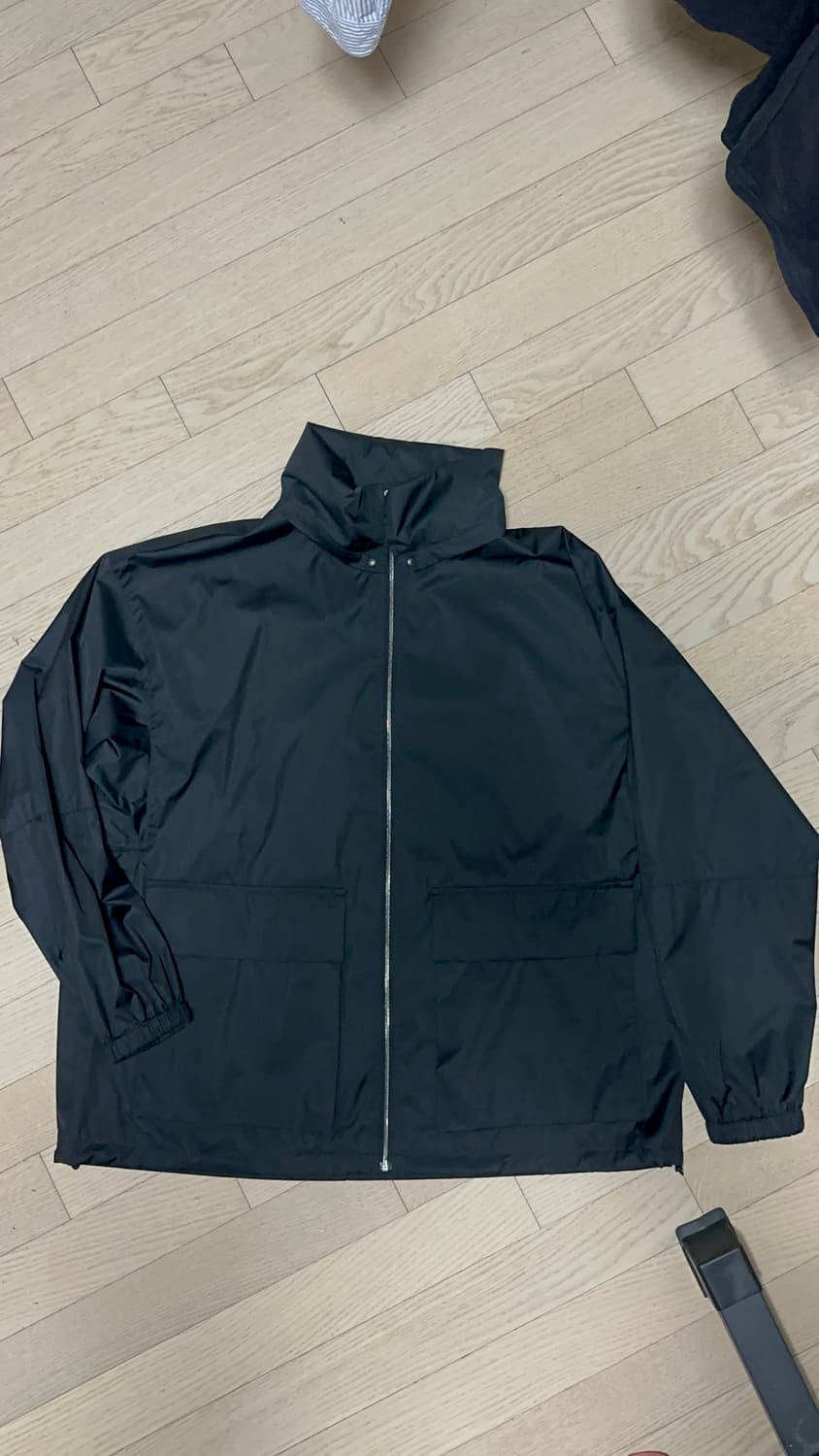 오라리 하드 트위스트 집업 블루종 (폴리에스터 사틴 라미네이트 집) 상품이미지2