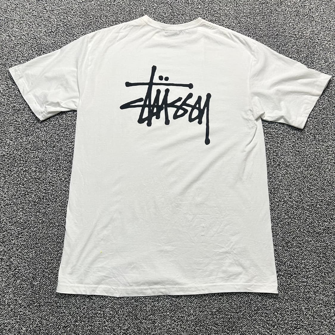 스투시 빅로고 화이트 반팔티 상품이미지5