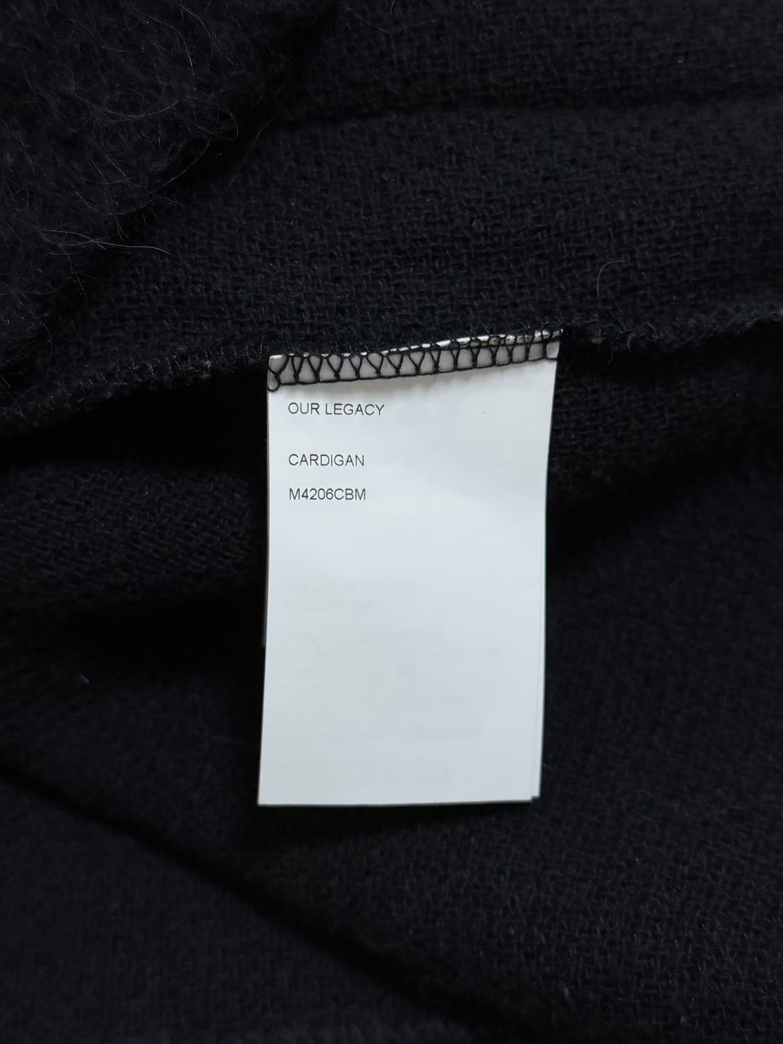 [48]아워레가시 모헤어 가디건 블랙 상품이미지4