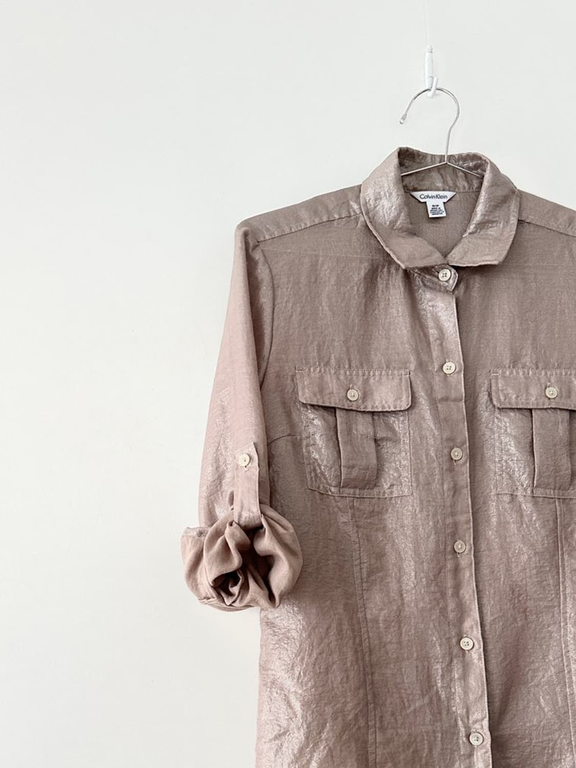 CALVIN KLEIN glossy pocket shirt  상품이미지4