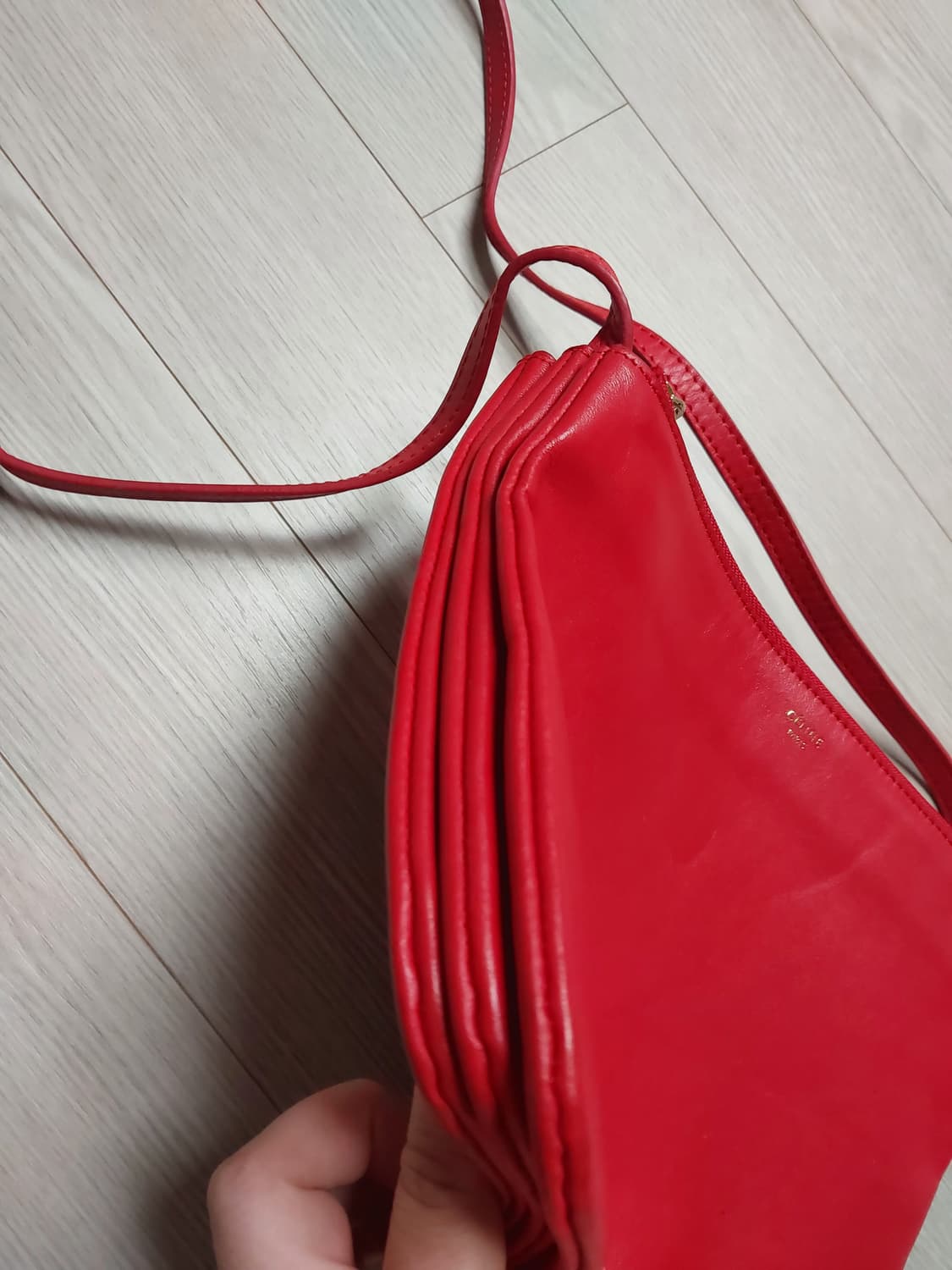 [정품] 셀린느 CELINE 트리오 숄더백 크로스백 레드 상품이미지6