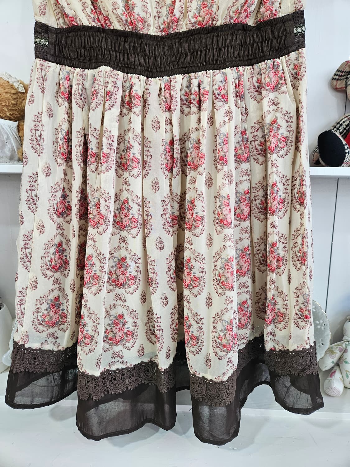 Axes Femme(엑시즈팜) 초코로즈 프레임 원피스 상품이미지6