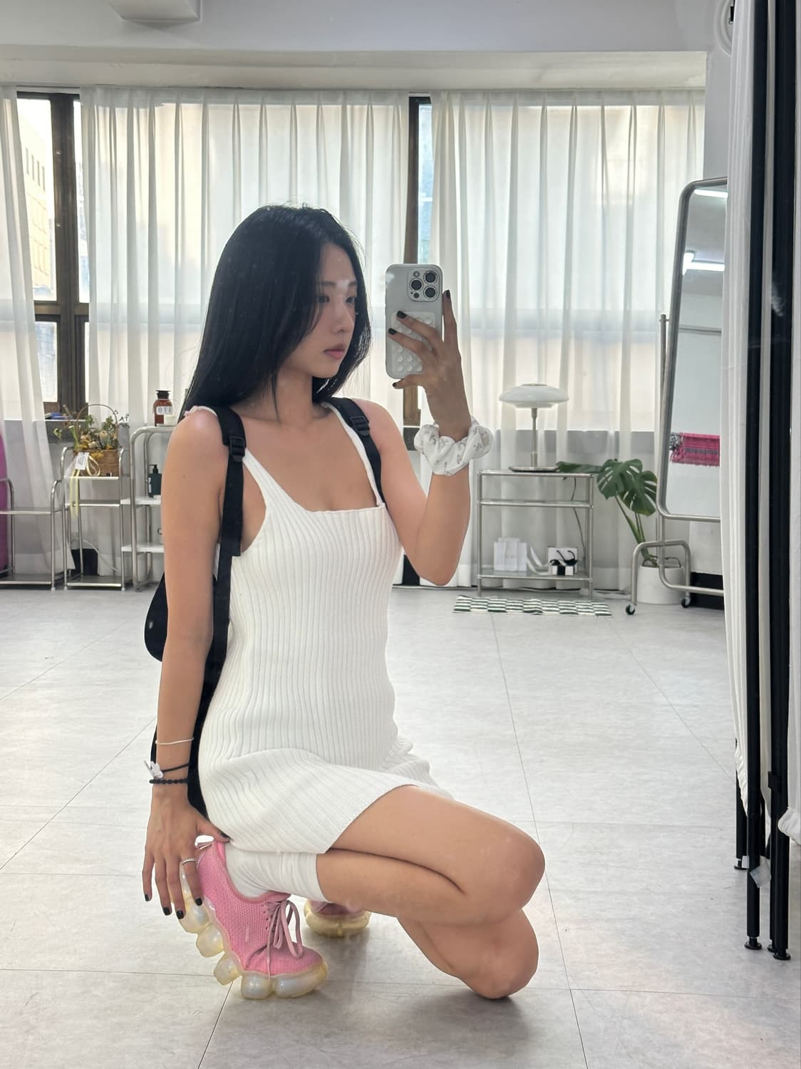 플리즈프로젝트KNIT SLEEVELESS DRESS, WHITE 원피스 상품이미지2