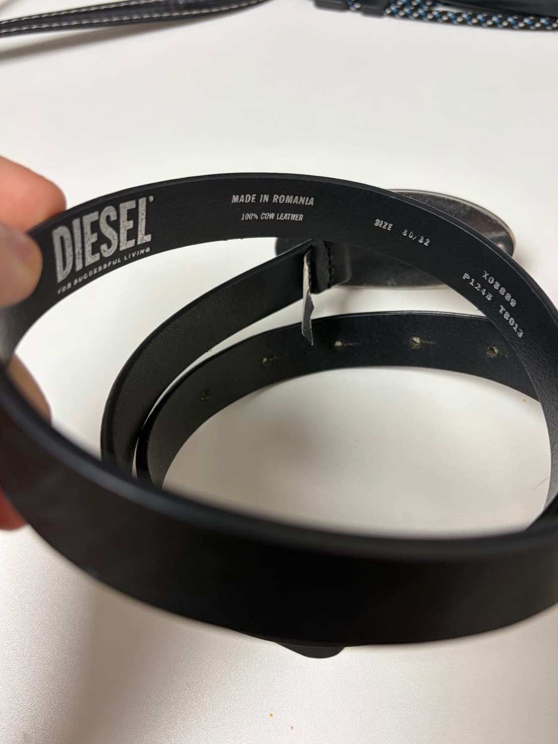 디젤 1DR 버클 레더 벨트 상품이미지4