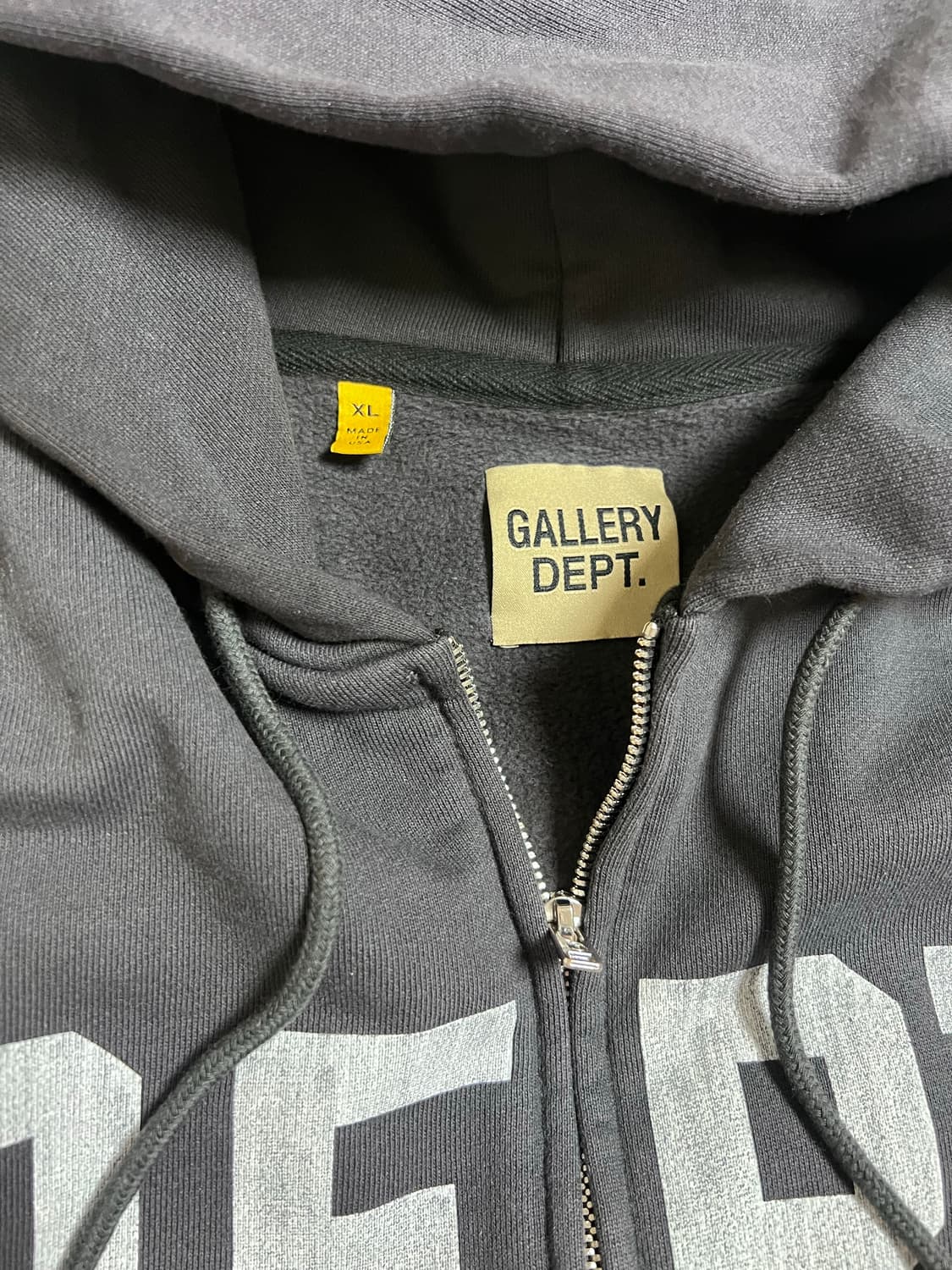 [XL] 갤러리디파트먼트 복싱 머치 후드 집업 블랙 상품이미지6