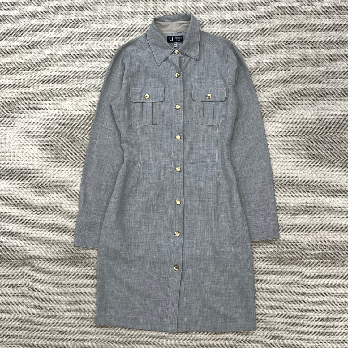 아르마니 진스 투포켓 셔츠원피스 r2620 상품이미지1