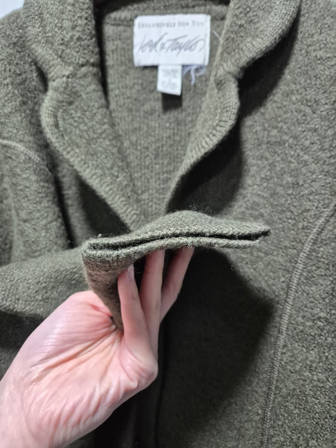 (세일)VTG.로드앤테일러 압축울 자켓. 카키 상품이미지6