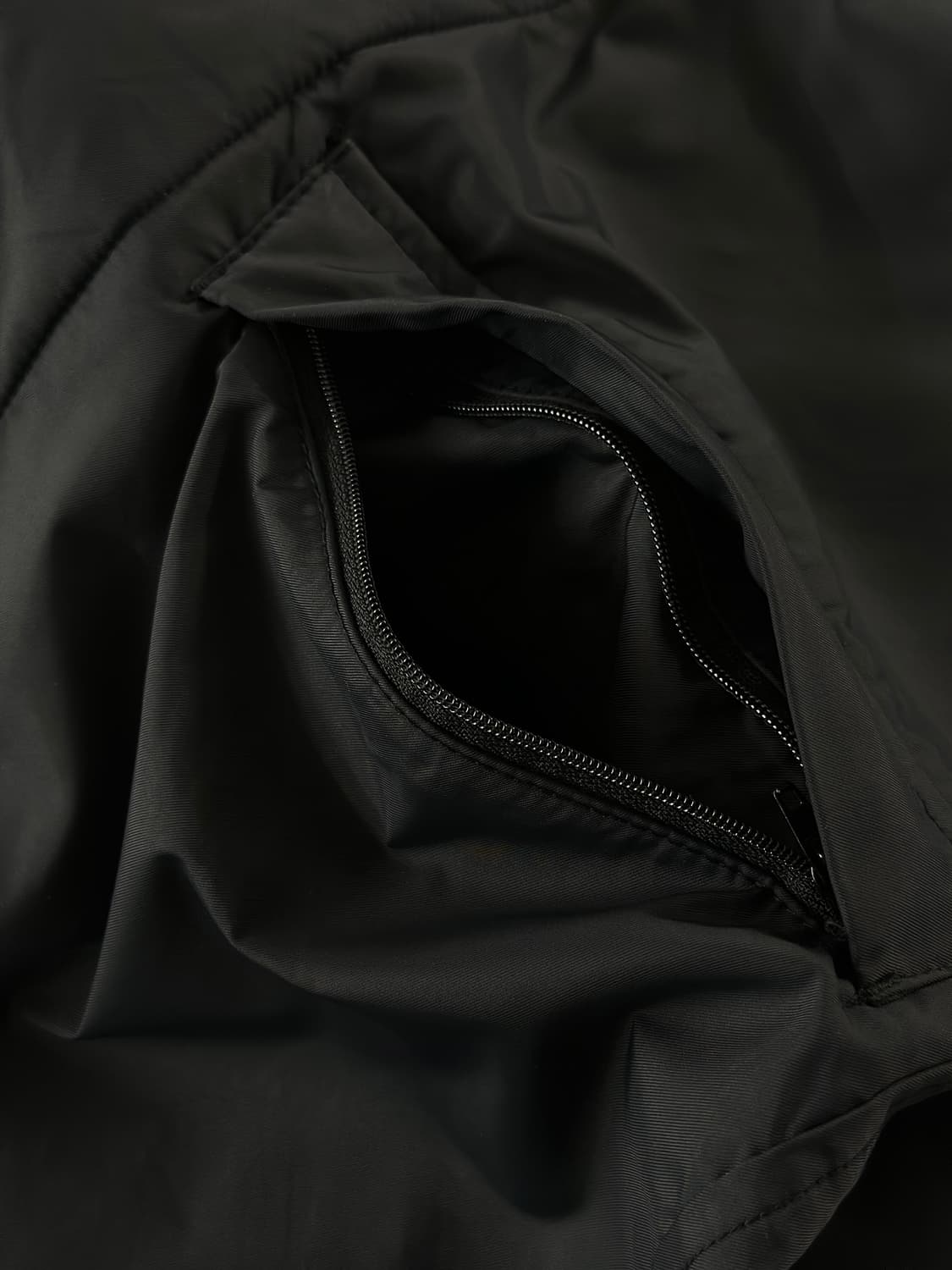 90~00s 마리떼 프랑소와 저버 블랙 나일론 맥 코트 상품이미지8