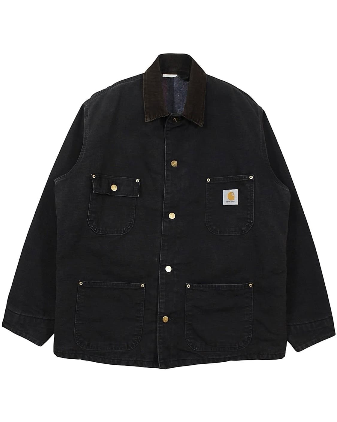 1990s USA 칼하트 CB105 블랙 초어 코트 자켓 빈티지 미국제 상품이미지1
