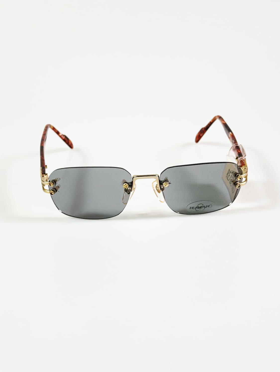 REABEARO 무테 스퀘어 메탈 프레임 빈티지 선글라스 상품이미지1