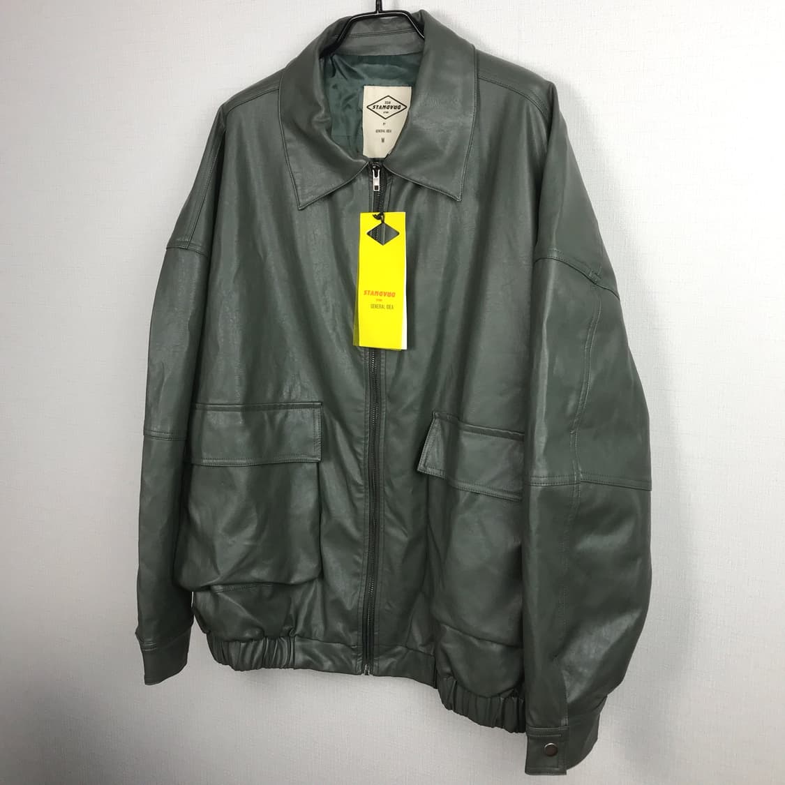 제너럴 아이디어 오버핏 가죽자켓 점퍼 남성M 상품이미지4