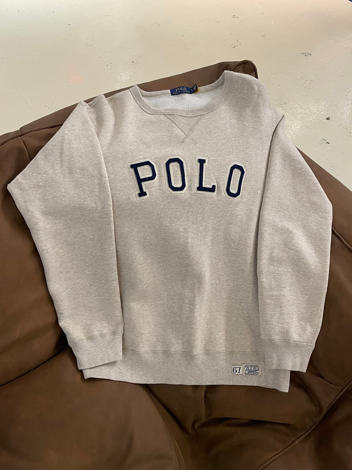 PRL 폴로 랄프로렌 신형 큐알 아치로고 맨투맨 상품이미지3