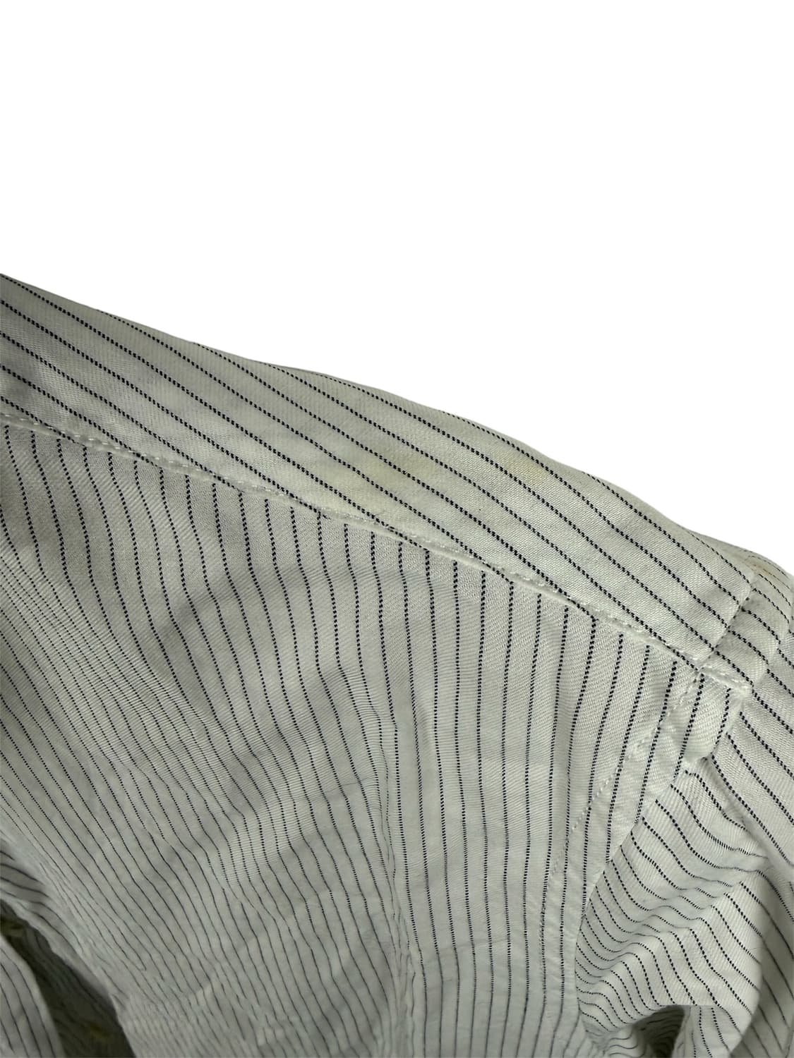 메종 마르지엘라 화이트 스트라이프 셔츠 여40 상품이미지3