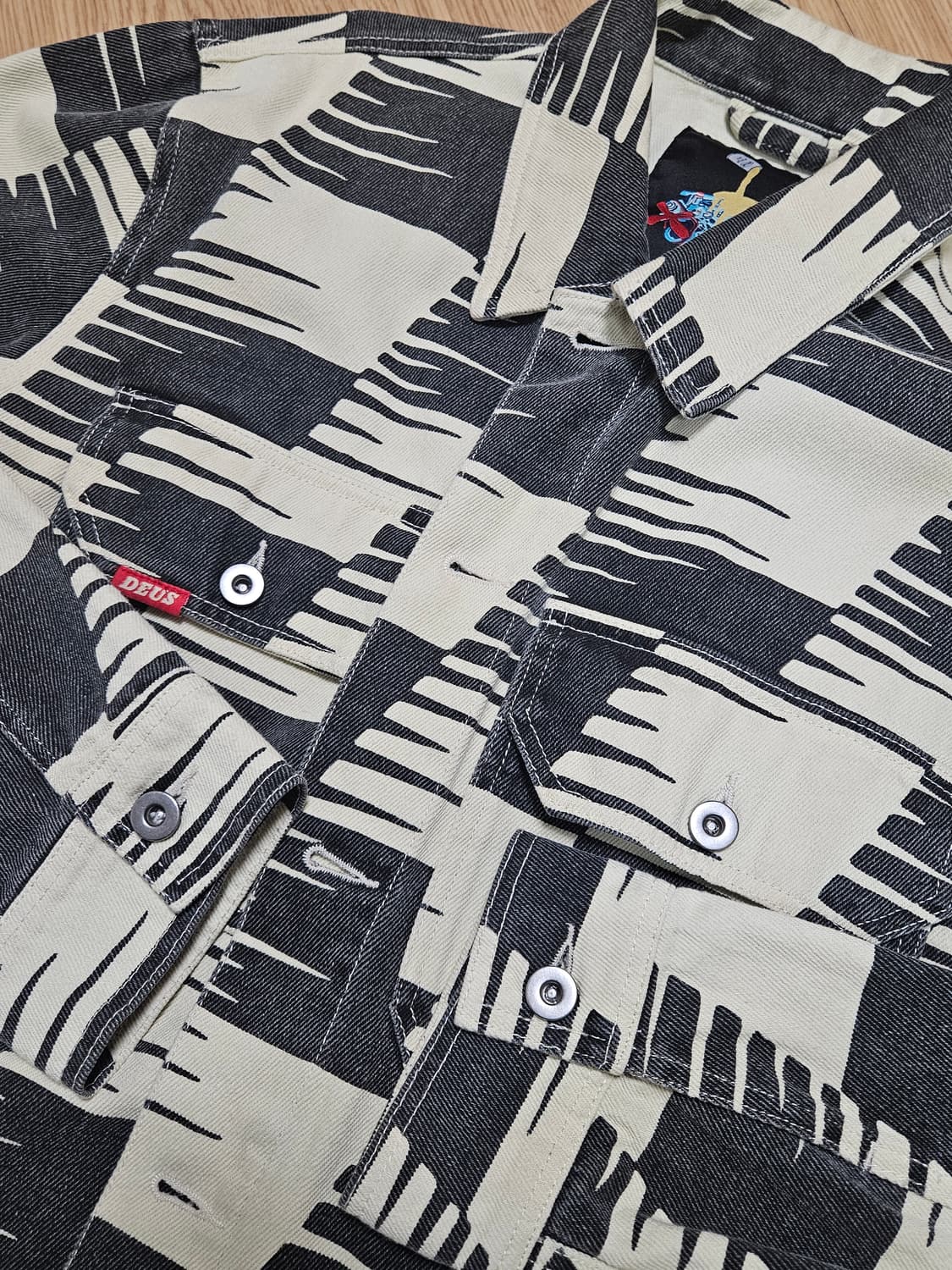 데우스엑스마키나 × 나이토 케이 트윌 체커 자켓 2XL 상품이미지7