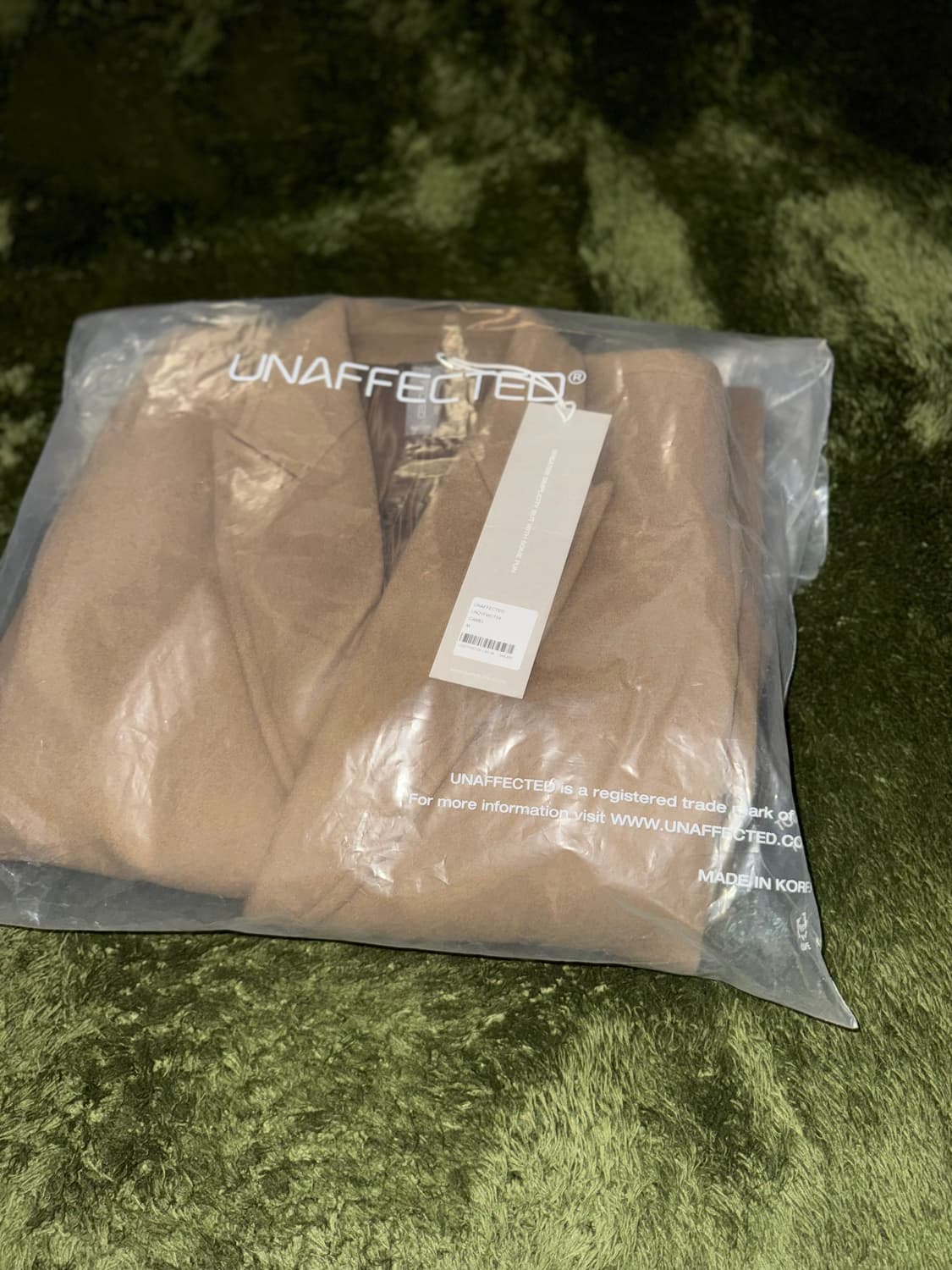 [M] 언어펙티드 21FW 오버사이즈드 더블 브레스티드 코트 카멜 상품이미지10