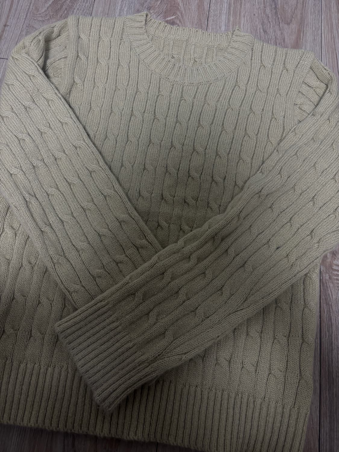 김아홉 니트 머스타드 컬러 상품이미지5