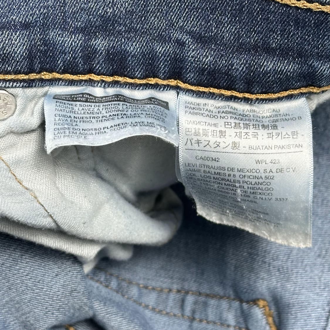 리바이스 511 오리지널 워싱 데님팬츠 (36인치) 상품이미지7