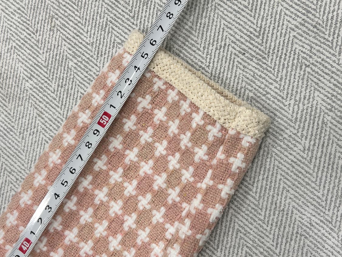 [F] 미엘로 인디핑크 하운드투스 트위드 자켓 가디건 여성 F 상품이미지8