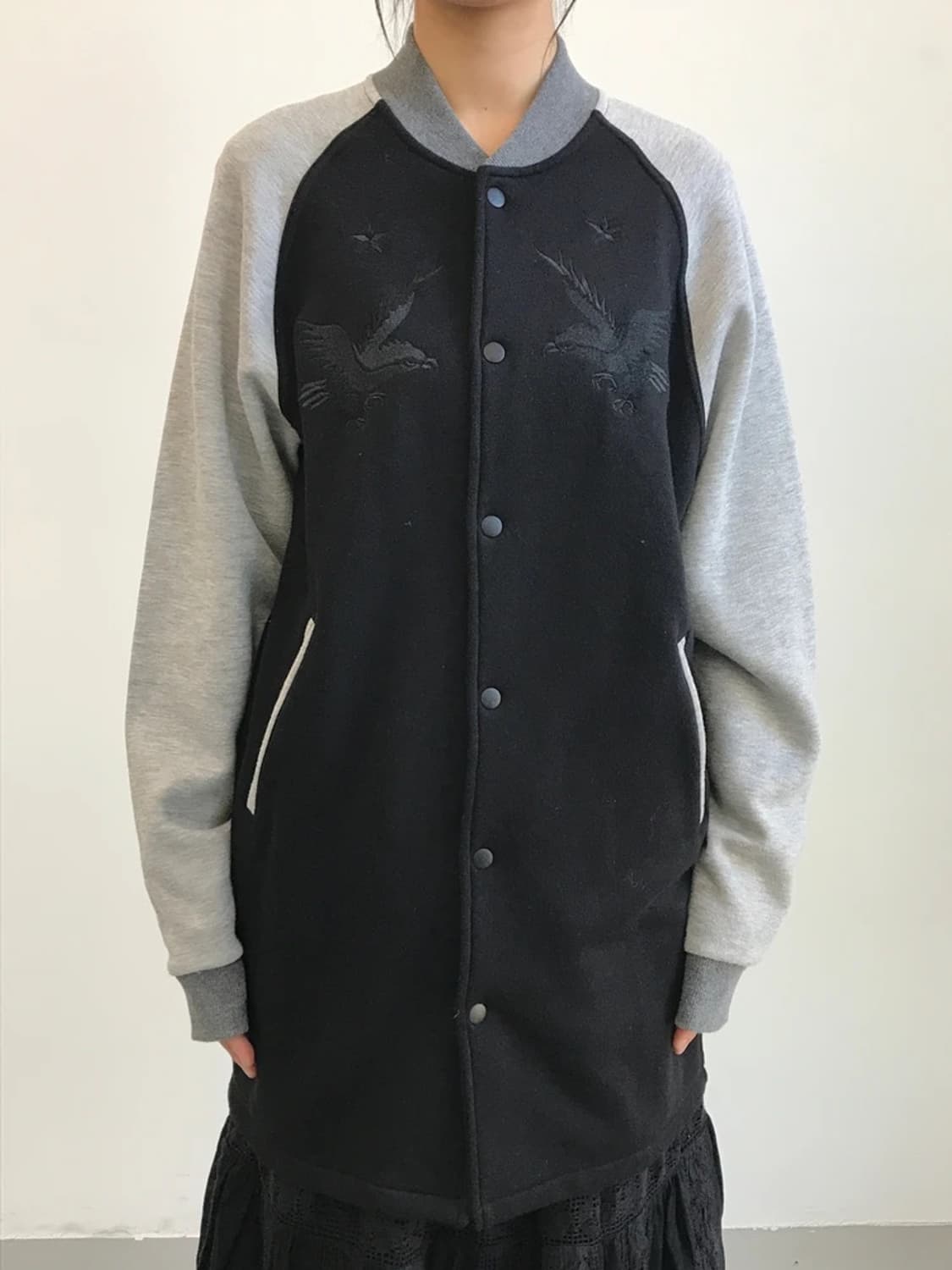 RUSS-K Eagle Embroidered Varsity Jacket 상품이미지2