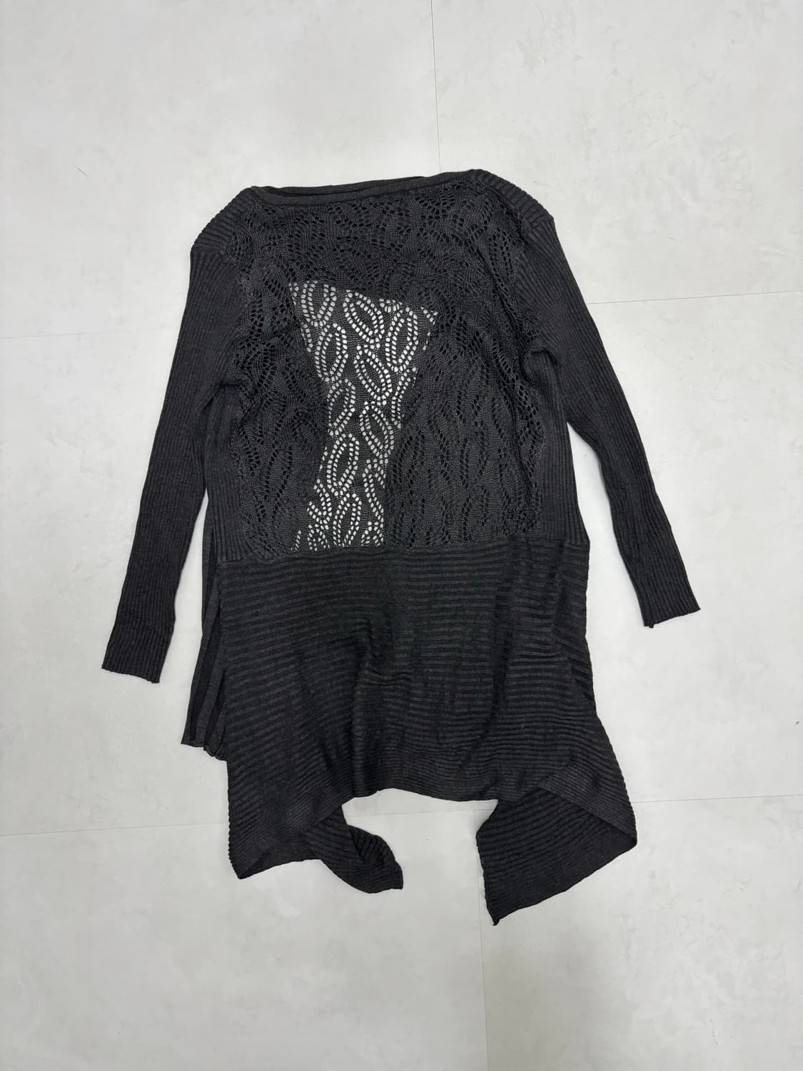 BACK PATTERNED LONG CARDIGAN 상품이미지7