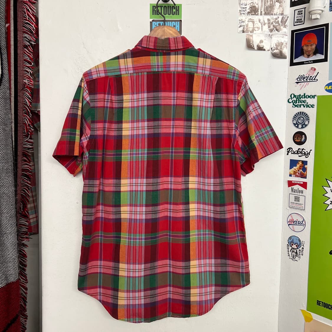 90‘s 폴로 마드라스 체크 반팔셔츠 상품이미지7