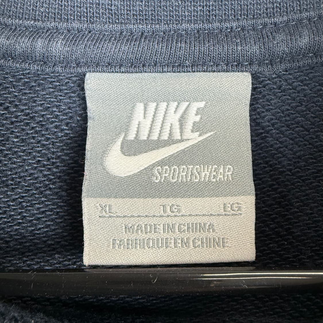 (무료배송)XL) 나이키 NSW 행 택 맨투맨 네이비 상품이미지3