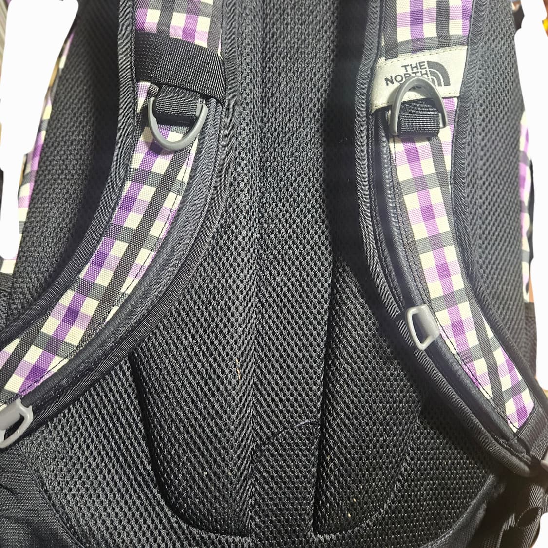 노스페이스 체크 백팩 퍼플 싱글샷 차일드매거진 상품이미지4