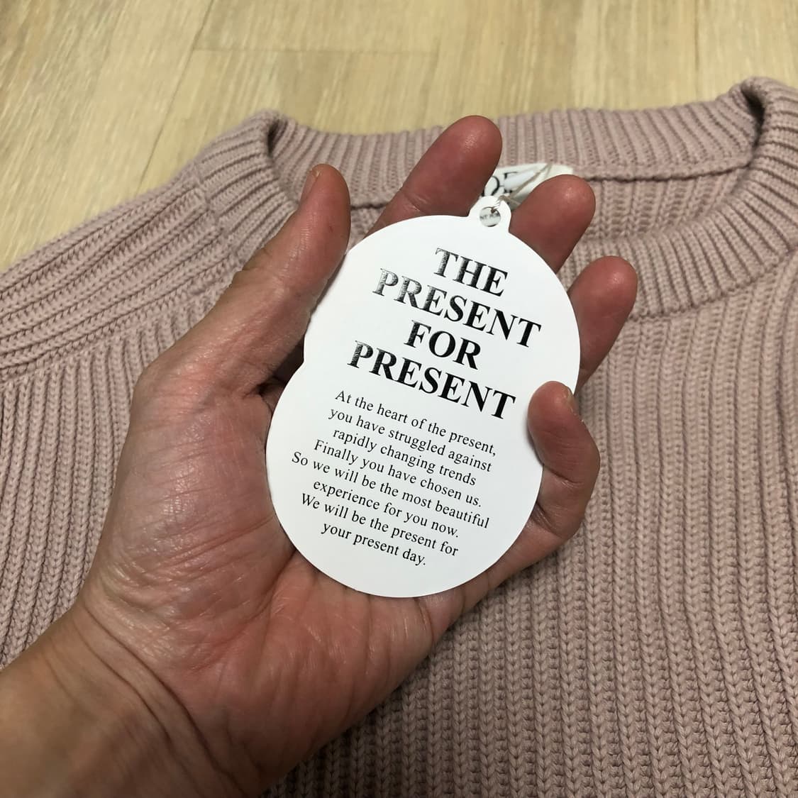 (48) 새상품 엘무드 LMOOD 브룩 니트 브리티시 핑크 상품이미지4