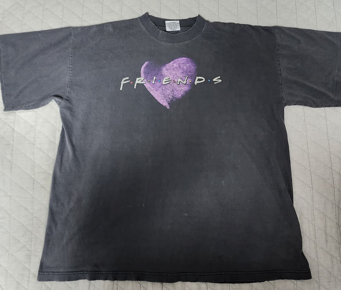 [XL] 90s 프렌즈 FRIENDS 프로모 하트 티셔츠 상품이미지1