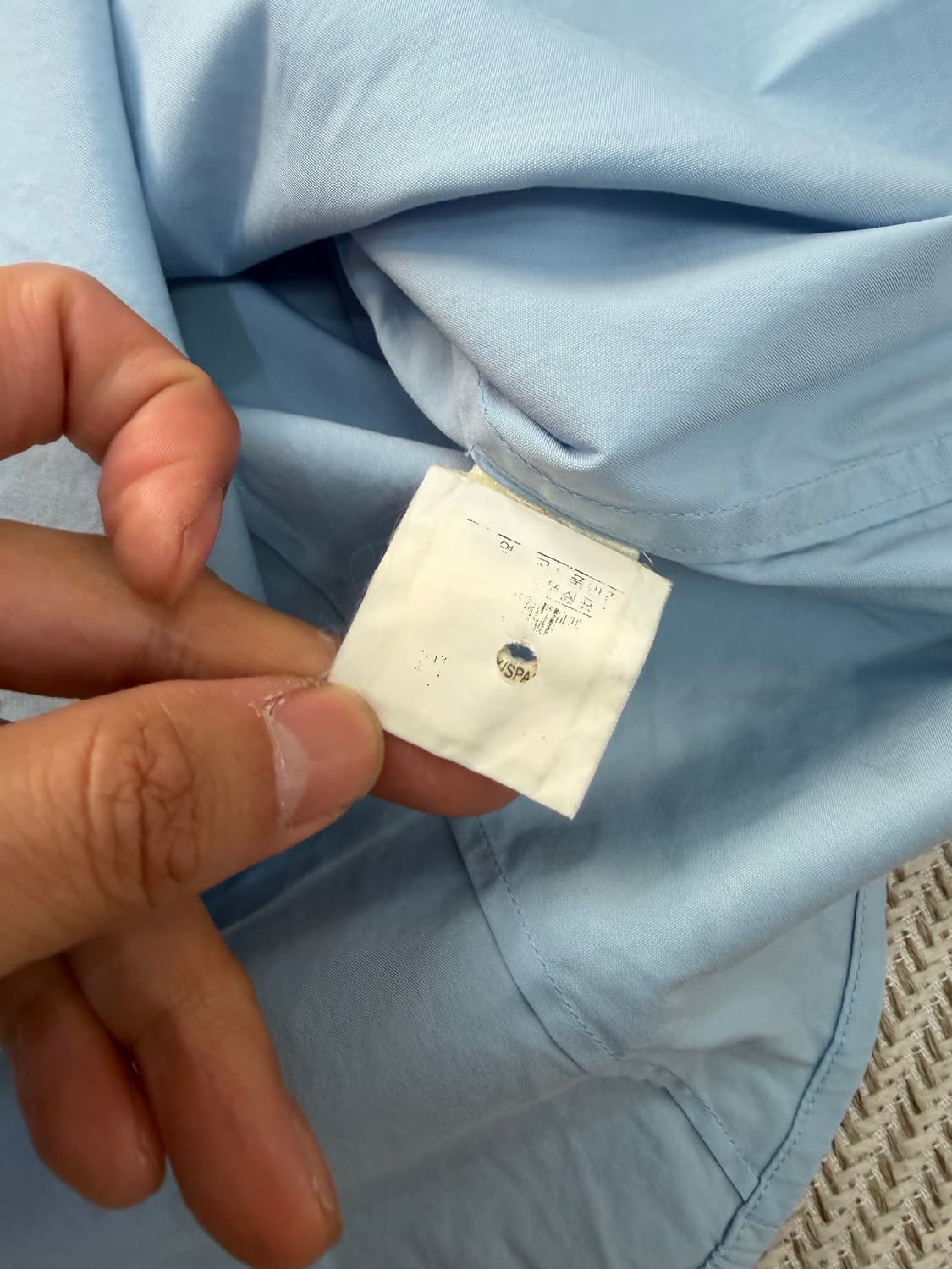 정품) theory 띠어리 여성 루즈핏 하늘색 남방 XS 상품이미지7