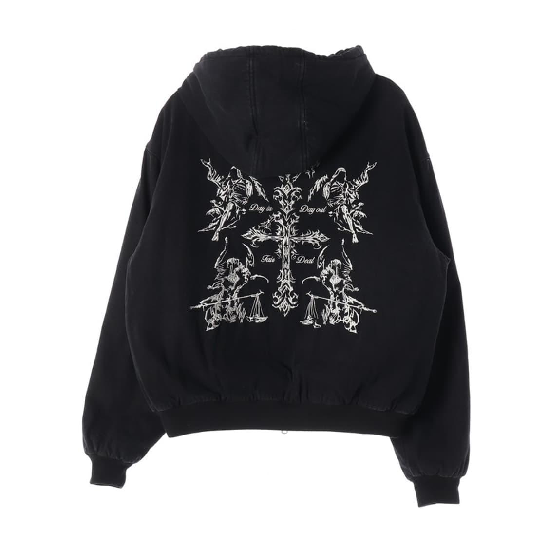 낫포너드 백로고 그래픽 퀼팅 후드집업 XL 상품이미지3