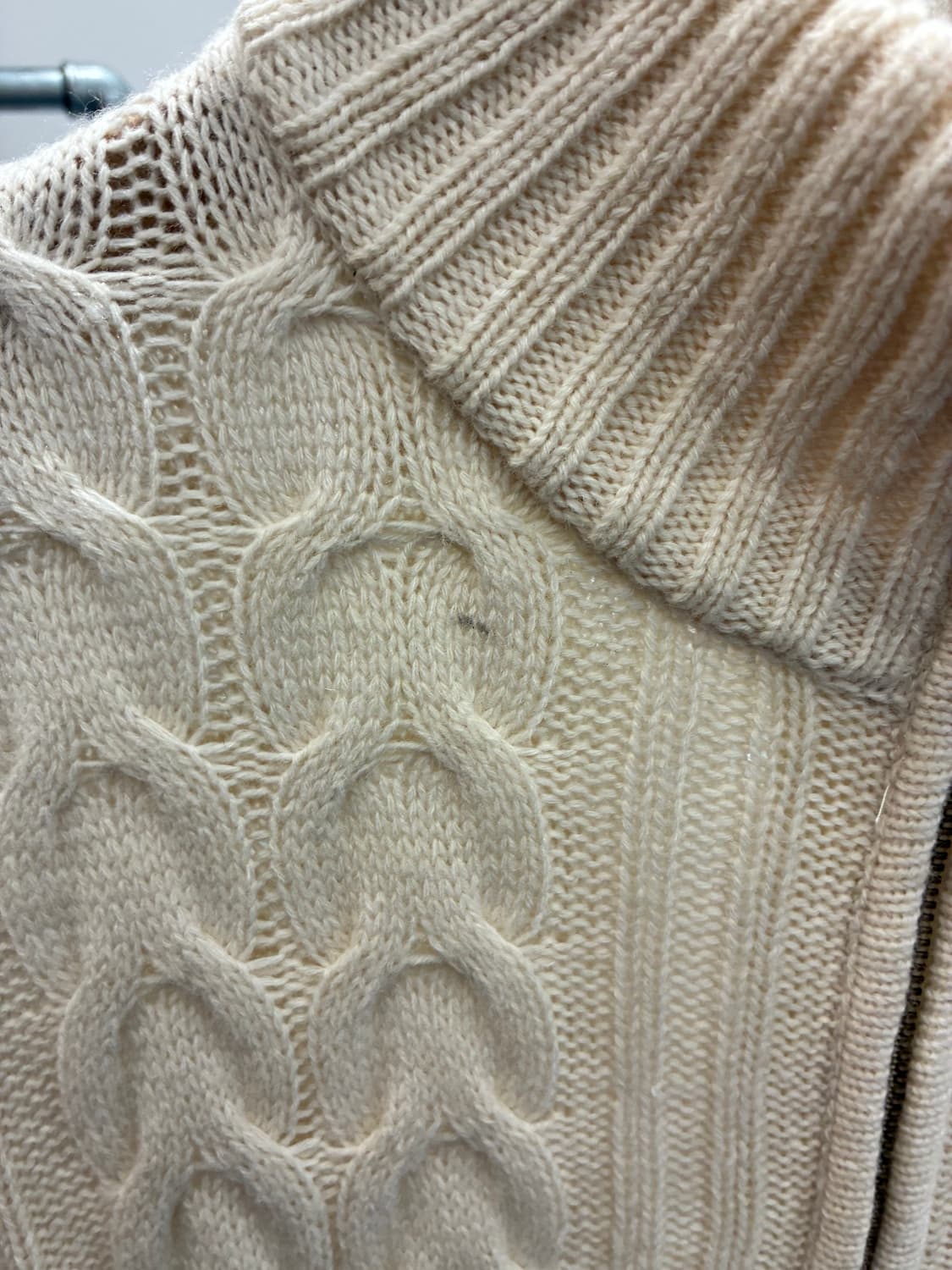 아이보리 니트집업 상품이미지7