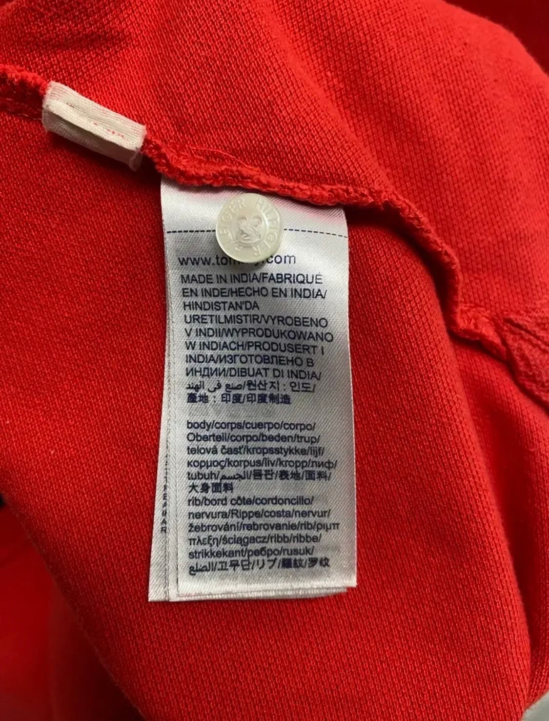 타미힐피거 플래그 카라 반팔티 S 상품이미지6