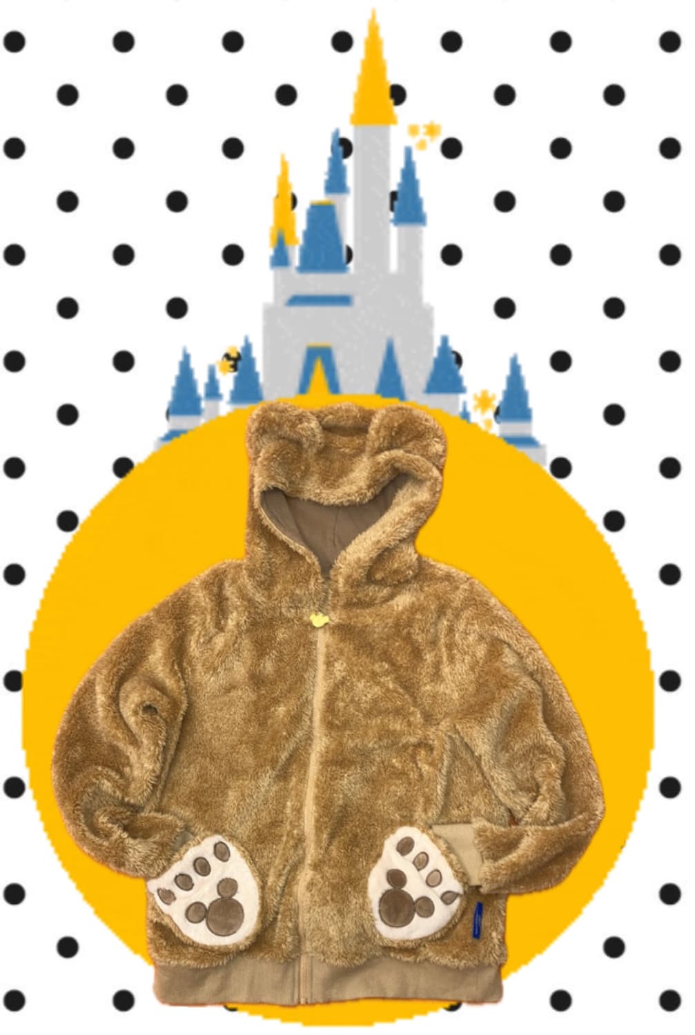 디즈니 더피 퍼 후드집업 상품이미지1