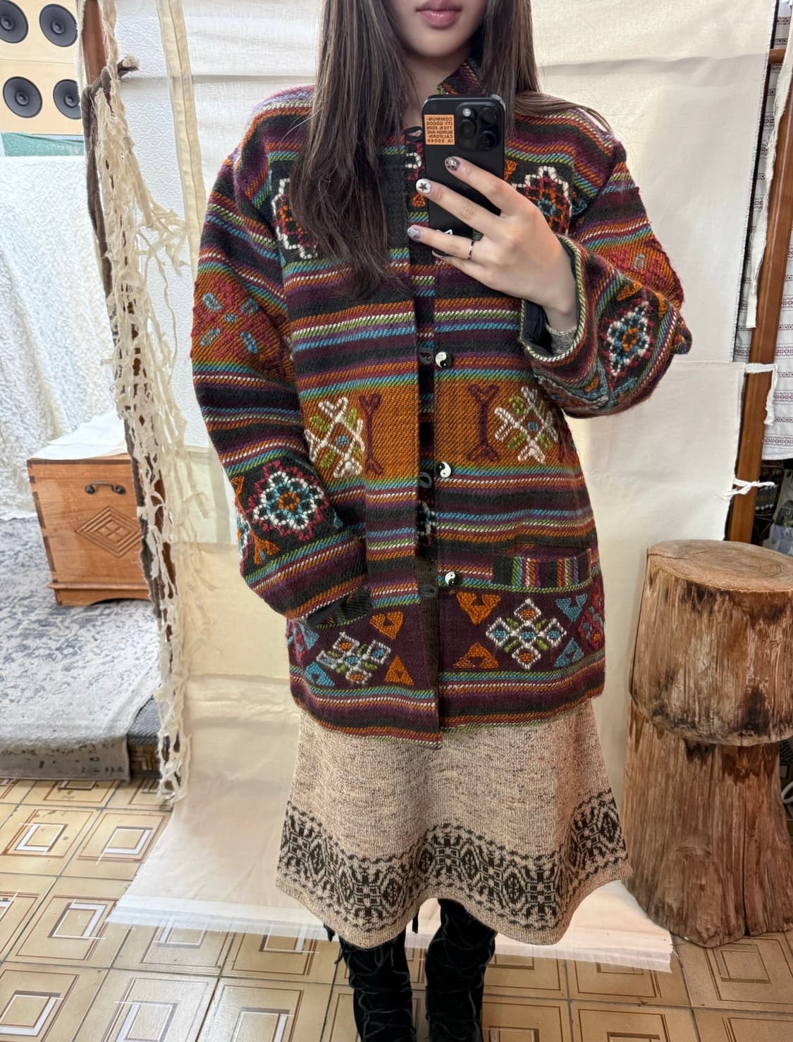 leela ying and yang coat 상품이미지2