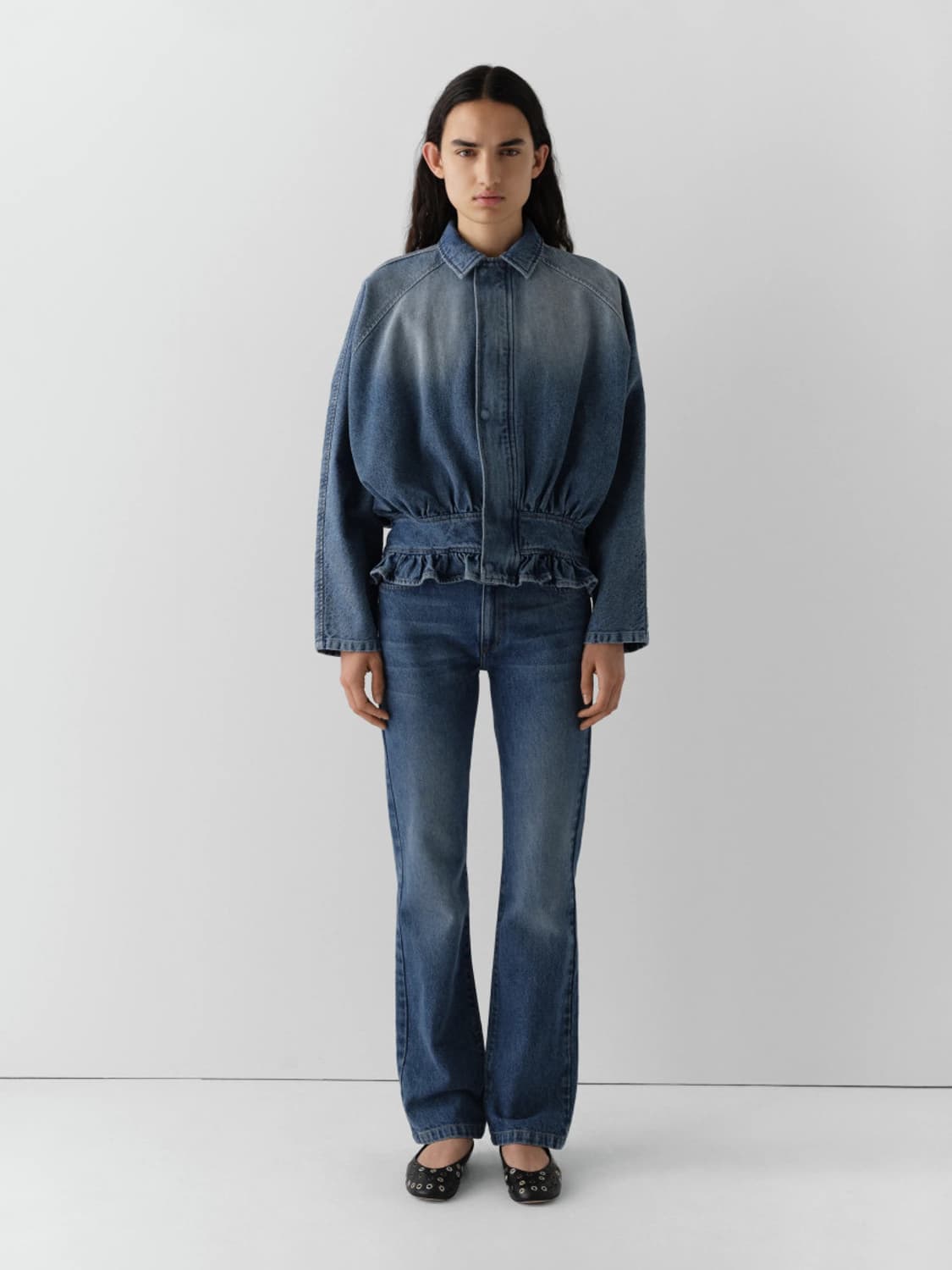 [S]기마구아스 Mila 프릴 데님 자켓 상품이미지3